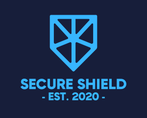 Blue Tech Shield logo