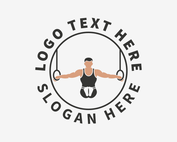 Gymnast Gymnastic Athlete logo