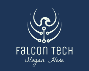 Eagle Tech Circuit  logo design