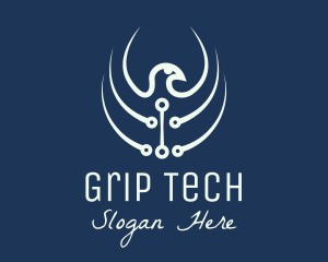 Eagle Tech Circuit  logo design