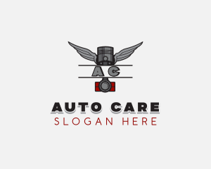 Piston Auto Mechanic logo design