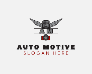 Piston Auto Mechanic logo design