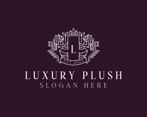 Luxury Lion Heraldry logo design