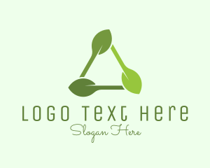 Organic Triangle Leaf  logo
