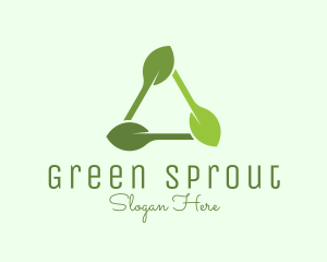 Organic Triangle Leaf  logo