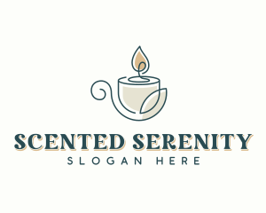 Spa Scented Candlelight logo design