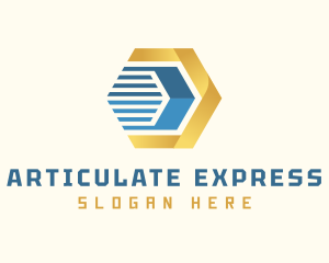 Hexagon Express Cargo logo design