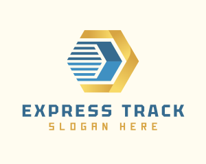 Hexagon Express Cargo logo design