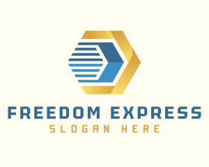 Hexagon Express Cargo logo design