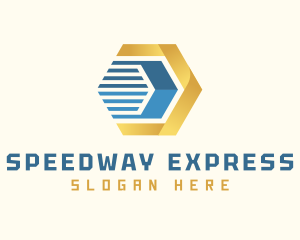 Hexagon Express Cargo logo design