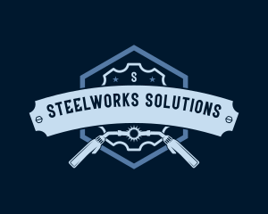 Welding Industrial Metalworks logo design