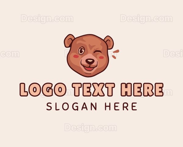 Brown Bear Wink Logo