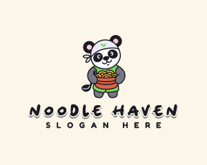 Chef Panda Ramen Bowl logo design