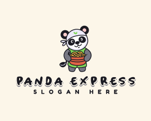 Chef Panda Ramen Bowl logo design