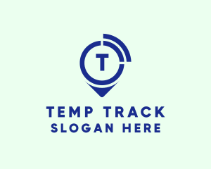 Tracking Pin Gps logo design