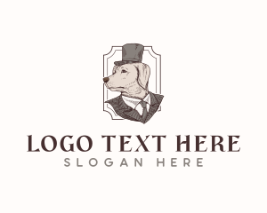 Vintage Pet Dog  Logo