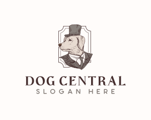 Vintage Pet Dog  logo design