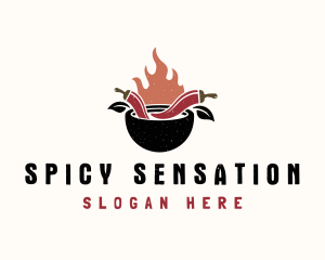 Flaming Spicy Bowl logo