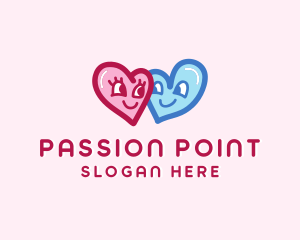 Heart Couple Lover logo design