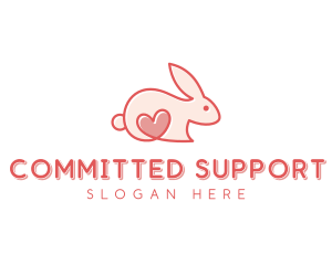 Rabbit Animal Pet Care logo design