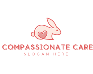 Rabbit Animal Pet Care logo design