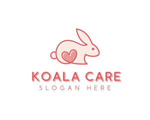 Rabbit Animal Pet Care logo design