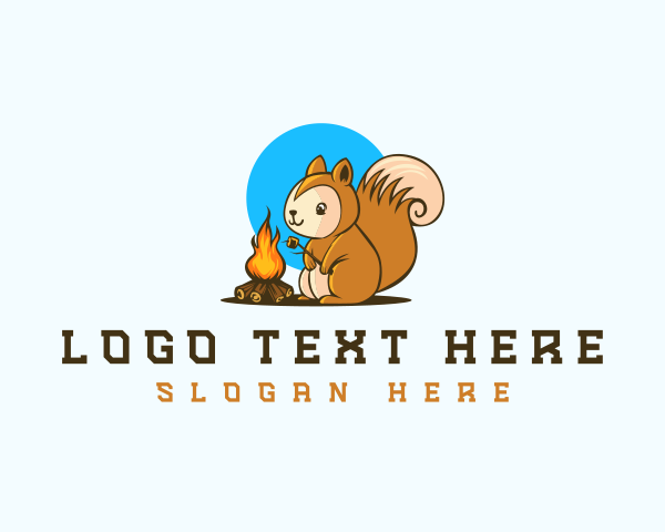 Squirrel logo example 2