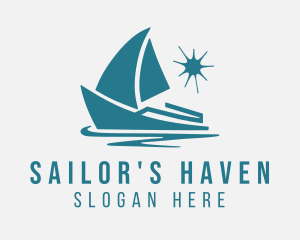 Yacht Club Boat  logo design