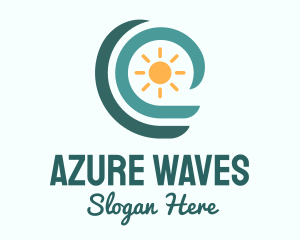 Ocean Wave Summer logo design