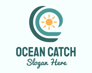 Ocean Wave Summer logo design