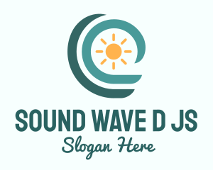 Ocean Wave Summer logo design