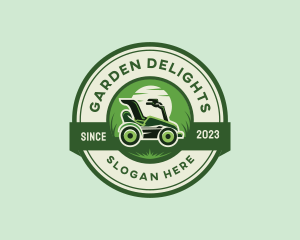 Grass Lawn Mower logo design