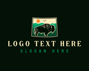 Wyoming Bison Ox  logo