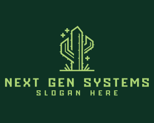 Desert Cactus Plant logo