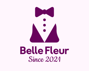 Purple Waiter Bell logo design