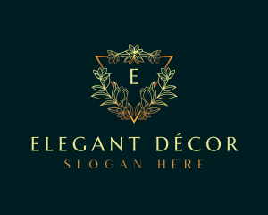 Elegant Flower Ornament logo design