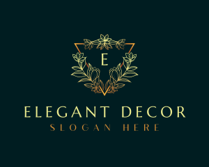 Elegant Flower Ornament logo design