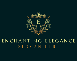 Elegant Flower Ornament logo design