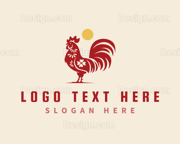 Chinese Zodiac Rooster Logo