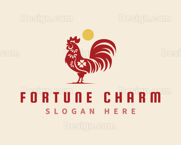 Chinese Zodiac Rooster Logo