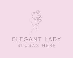 Floral Feminine Body logo design