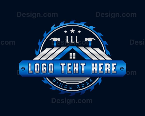 Industrial Carpentry Construction Logo