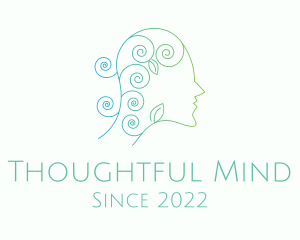 Organic Psychology Mental Health  logo design