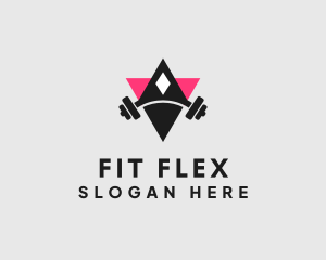 Fitness Dumbbell Gym logo design