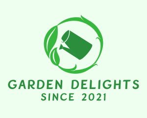 Plant Watering Can  logo design