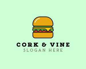 Veggie Burger Meal logo design