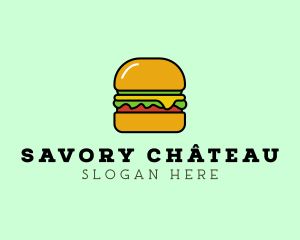 Veggie Burger Meal logo design