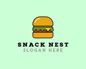 Veggie Burger Meal logo design