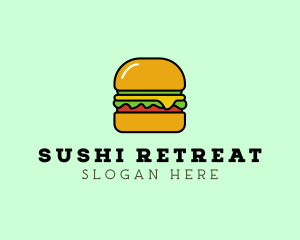 Veggie Burger Meal logo design