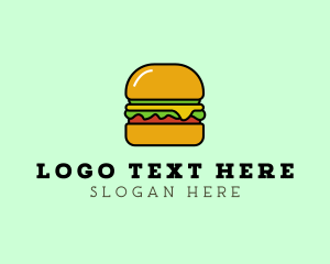 Veggie Burger Meal Logo